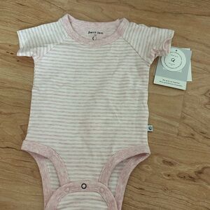 Petit Lem Pink Bodysuit with Soft Cotton Fabric